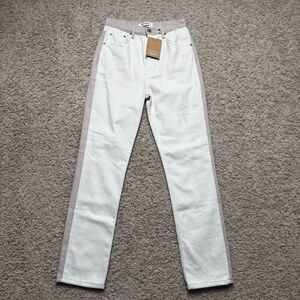 Reformation Cynthia Tonal Reworked High Rise Straight Leg Jeans NWT Size 26